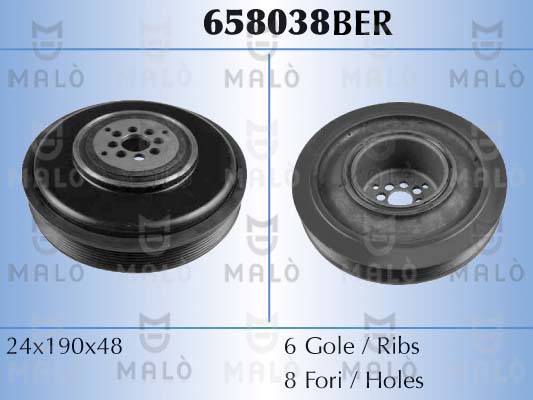 Belt Pulley, crankshaft (658038BER)