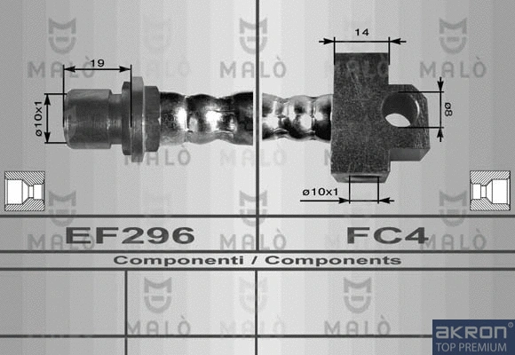 Brake Hose (8698)