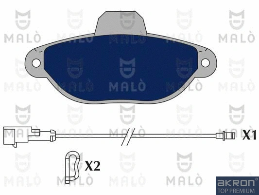 Brake Pad Set, disc brake (1050913)