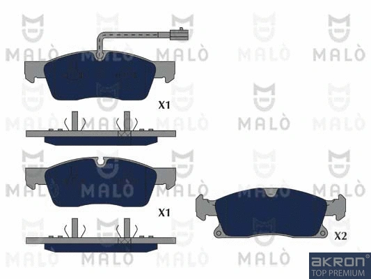 Brake Pad Set, disc brake (1051346)
