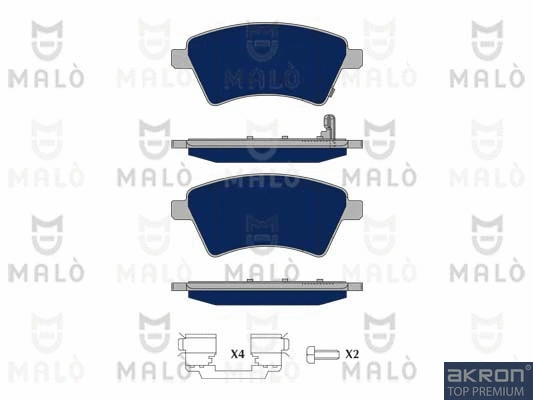 Brake Pad Set, disc brake (1050232)