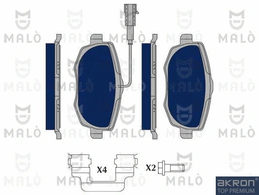 Brake Pad Set, disc brake (1050401)
