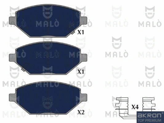 Brake Pad Set, disc brake (1051230)