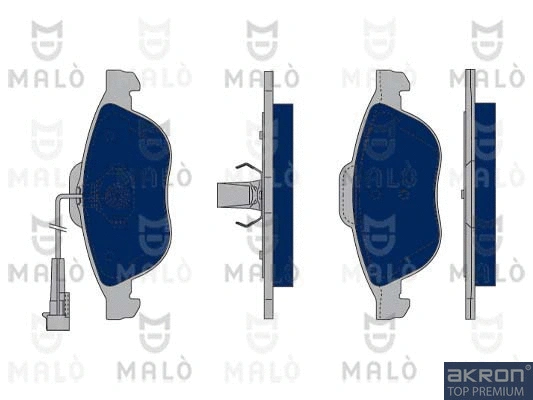 Brake Pad Set, disc brake (1050139)