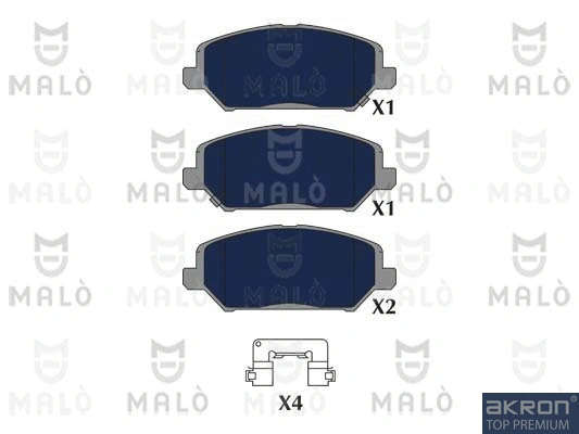 Brake Pad Set, disc brake (1051339)