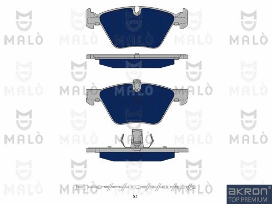 Brake Pad Set, disc brake (1050142)