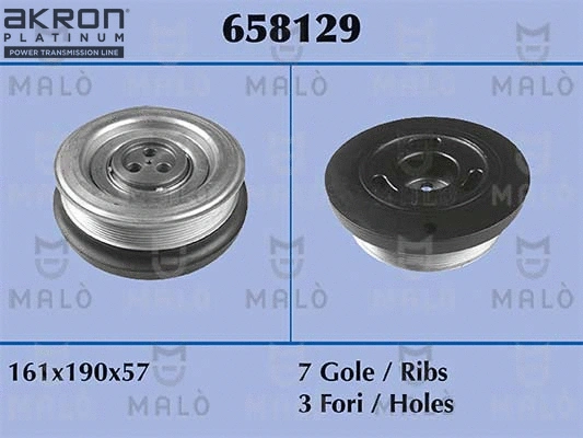 Belt Pulley, crankshaft (658129)