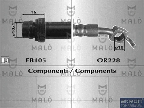 Brake Hose (80710)