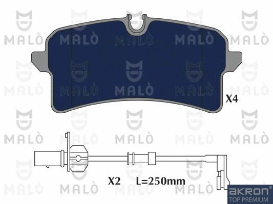 Brake Pad Set, disc brake (1051246)
