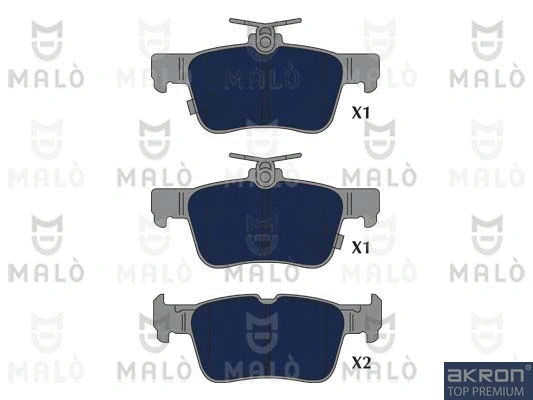Brake Pad Set, disc brake (1051254)