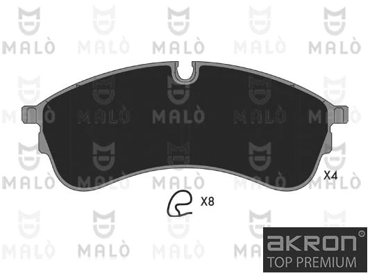 Brake Pad Set, disc brake (1051378)