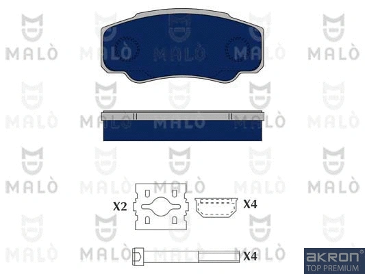 Brake Pad Set, disc brake (1050125)