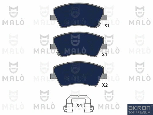 Brake Pad Set, disc brake (1051220)