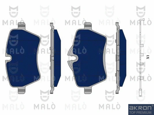 Brake Pad Set, disc brake (1050263)