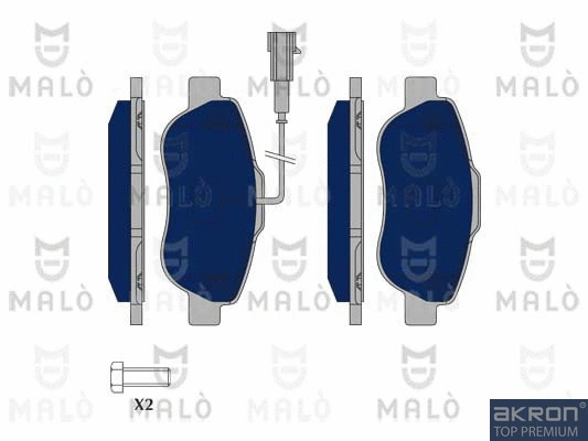 Brake Pad Set, disc brake (1050402)