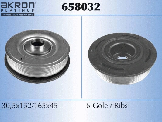 Belt Pulley, crankshaft (658032)