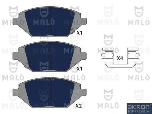 Brake Pad Set, disc brake (1051290)