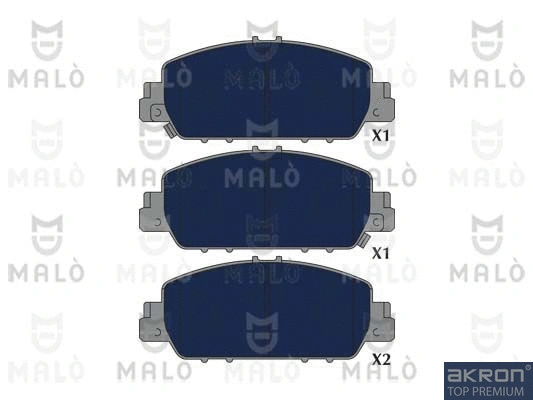 Brake Pad Set, disc brake (1051288)