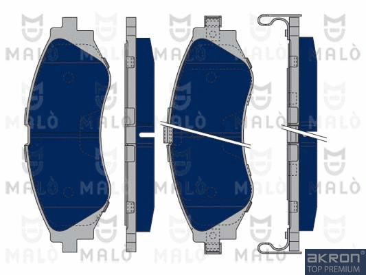 Brake Pad Set, disc brake (1050328)
