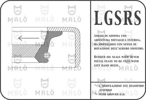 Shaft Seal, crankshaft (13356RSSI)