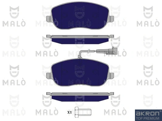 Brake Pad Set, disc brake (1050294)