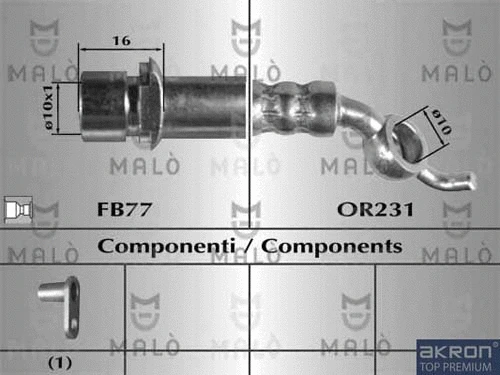 Brake Hose (80885)