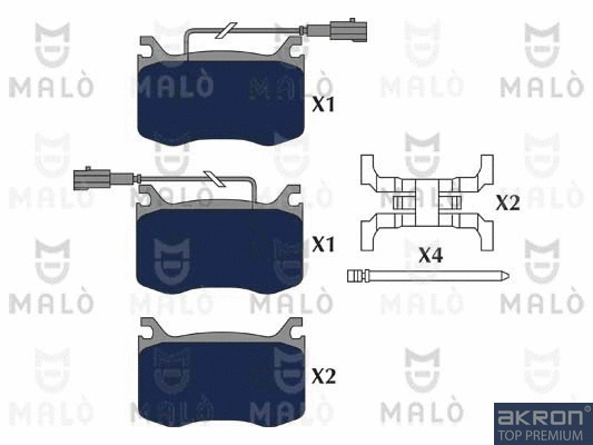 Brake Pad Set, disc brake (1051225)