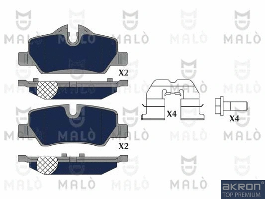 Brake Pad Set, disc brake (1051277)