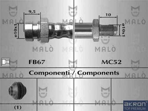 Holding Bracket, brake hose (80149)