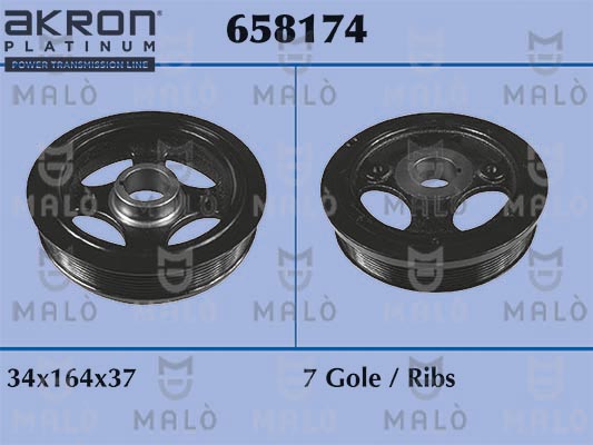 Belt Pulley, crankshaft (658174)
