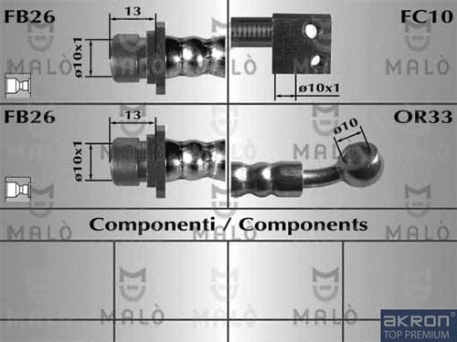Brake Hose (80974)