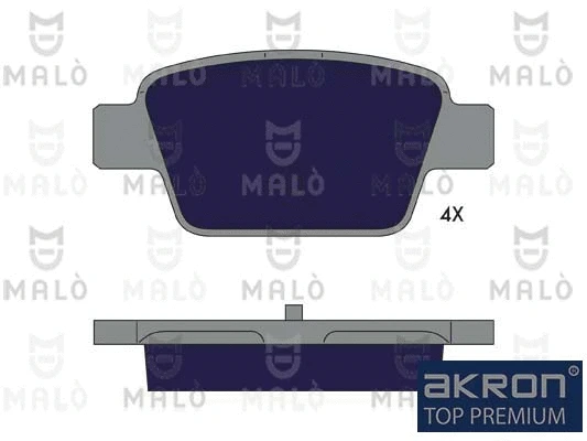 Brake Pad Set, disc brake (1051382)