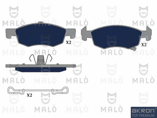 Brake Pad Set, disc brake (1051249)
