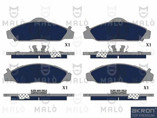 Brake Pad Set, disc brake (1051216)