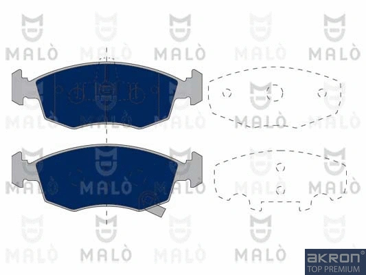 Brake Pad Set, disc brake (1050399)