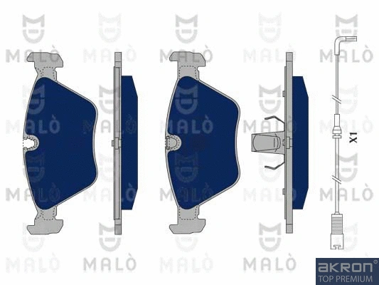 Brake Pad Set, disc brake (1050291)