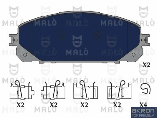 Brake Pad Set, disc brake (1051283)