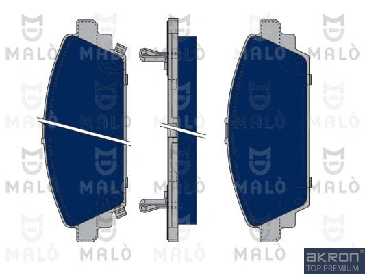 Brake Pad Set, disc brake (1050128)