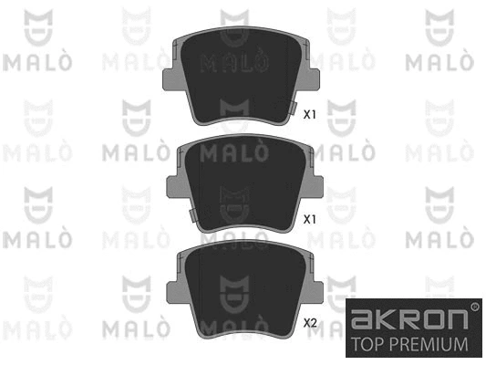 Brake Pad Set, disc brake (1051386)
