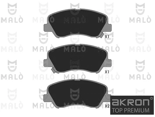 Brake Pad Set, disc brake (1051369)