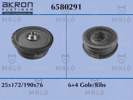 Belt Pulley, crankshaft (6580291)