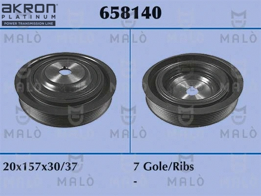 Belt Pulley, crankshaft (658140)