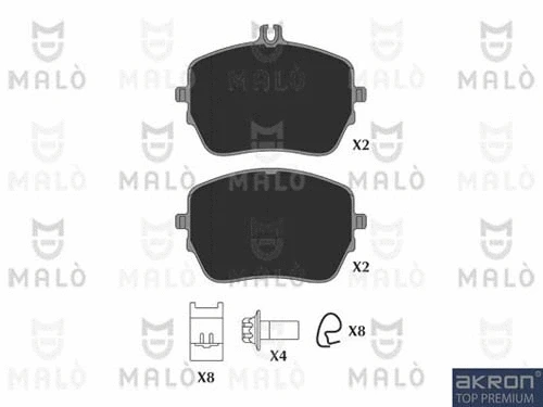 Brake Pad Set, disc brake (1051355)