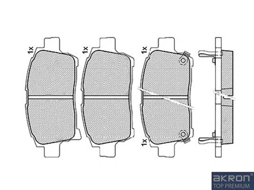 Brake Pad Set, disc brake (1050332)
