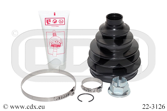 Bellow Kit, drive shaft (22-3126)