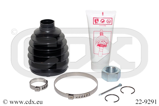 Bellow Kit, drive shaft (22-9291)