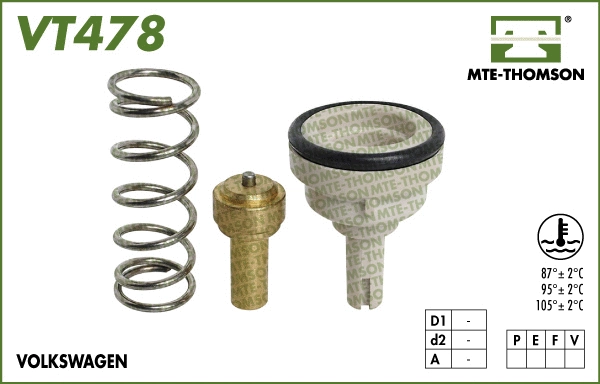 Thermostat, coolant (VT478.105)