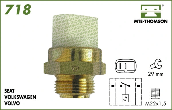 Temperature Switch, radiator fan (718.95/90)