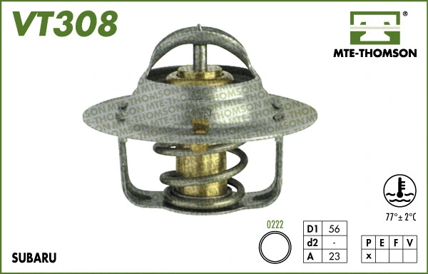 Thermostat, coolant (VT308.77)