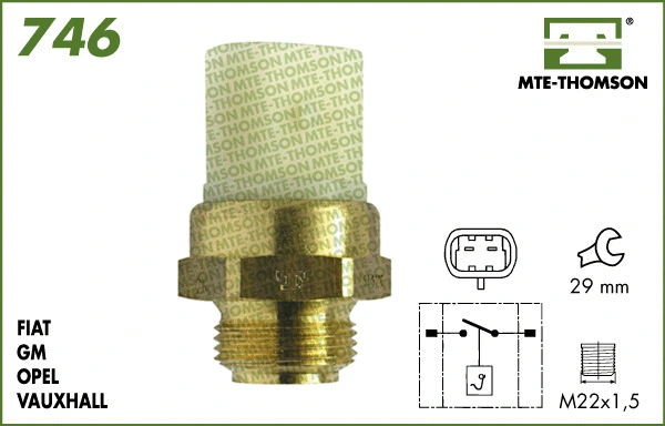 Temperature Switch, radiator fan (746.97/92)